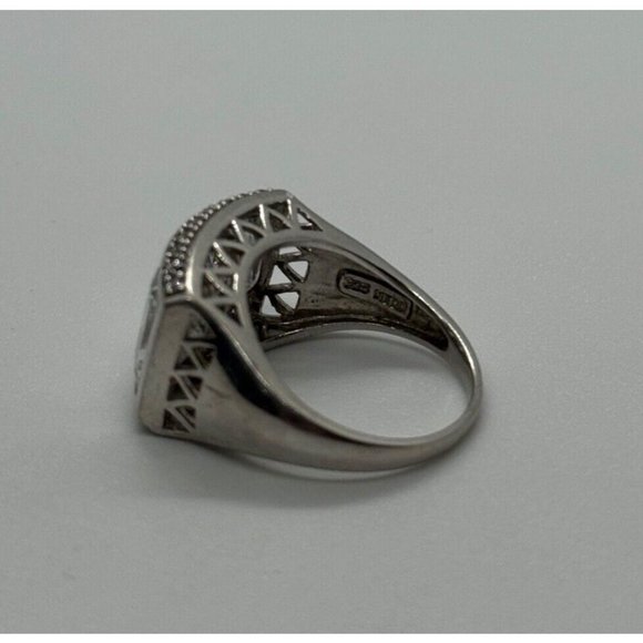 925 STERLING SILVER CZ RING SIZE 7 - Picture 7 of 10
